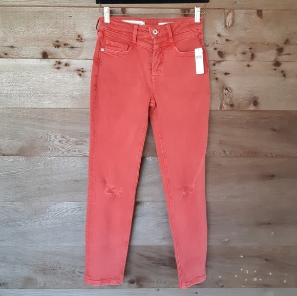 Pilcro and the Letterpress Red Hi Rise Jeans 25
